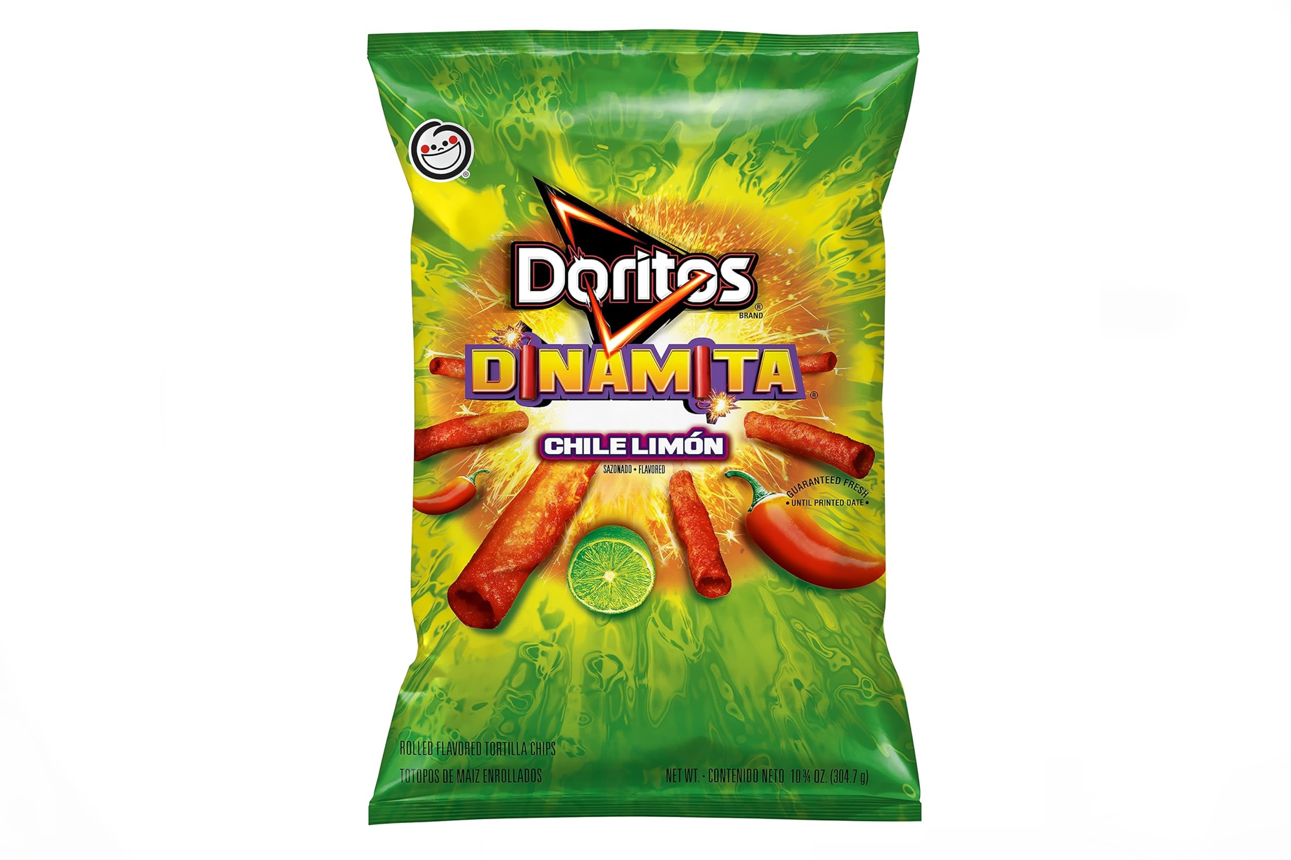 Doritos Dinamita Rolled Tortilla Chips Chile Limón BIG BAG REV