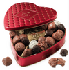 Bonnie & Pop Heart Tin- Milk Choc Hazelnut Truffles & Dark Choc Truffles