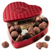 Bonnie & Pop Heart Tin- Milk Choc Hazelnut Truffles & Dark Choc Truffles