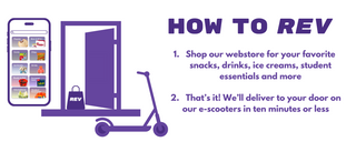 Rev Delivery Rider Design Delivery - Order Snacks, Drinks, Ice Cream, and More – REV