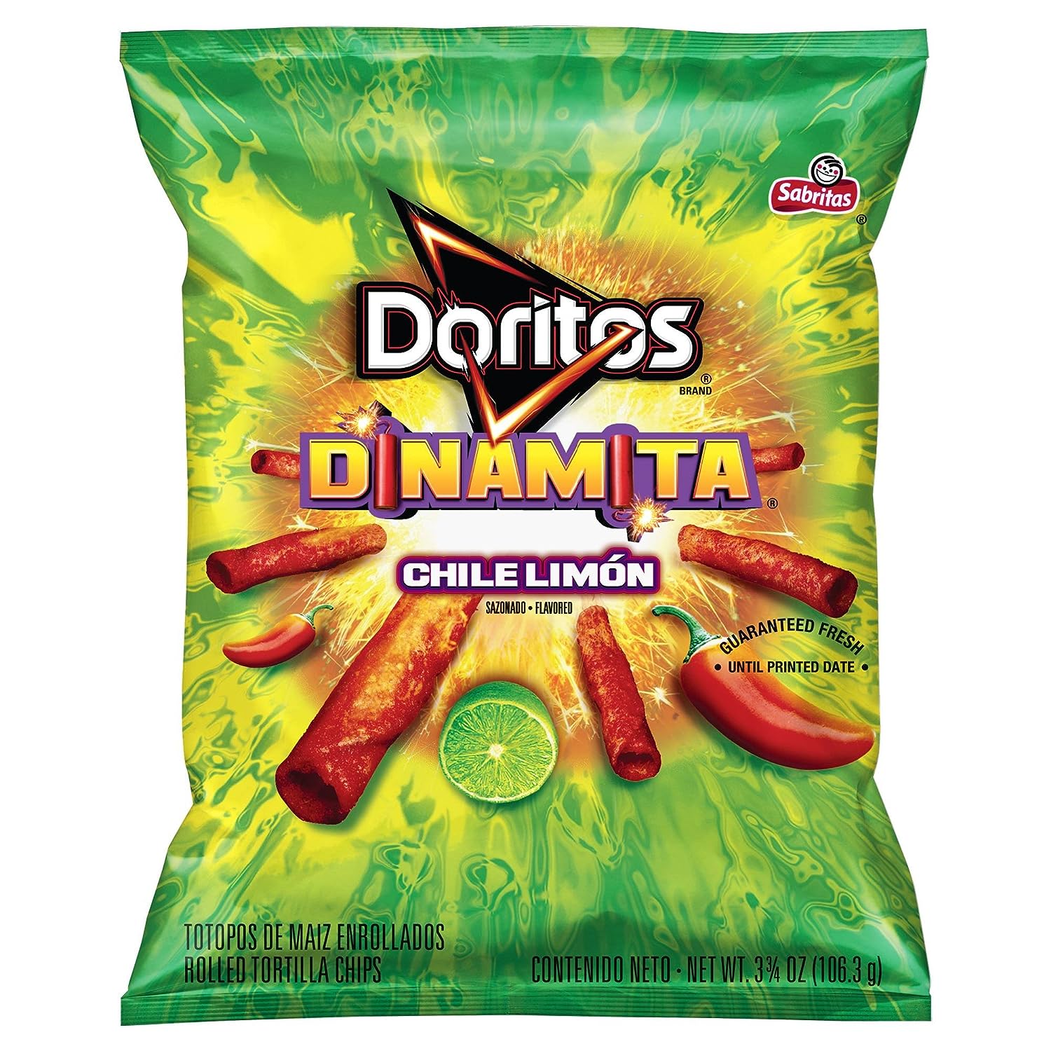 Doritos Dinamita Rolled Tortilla Chips Chile Limón Rev